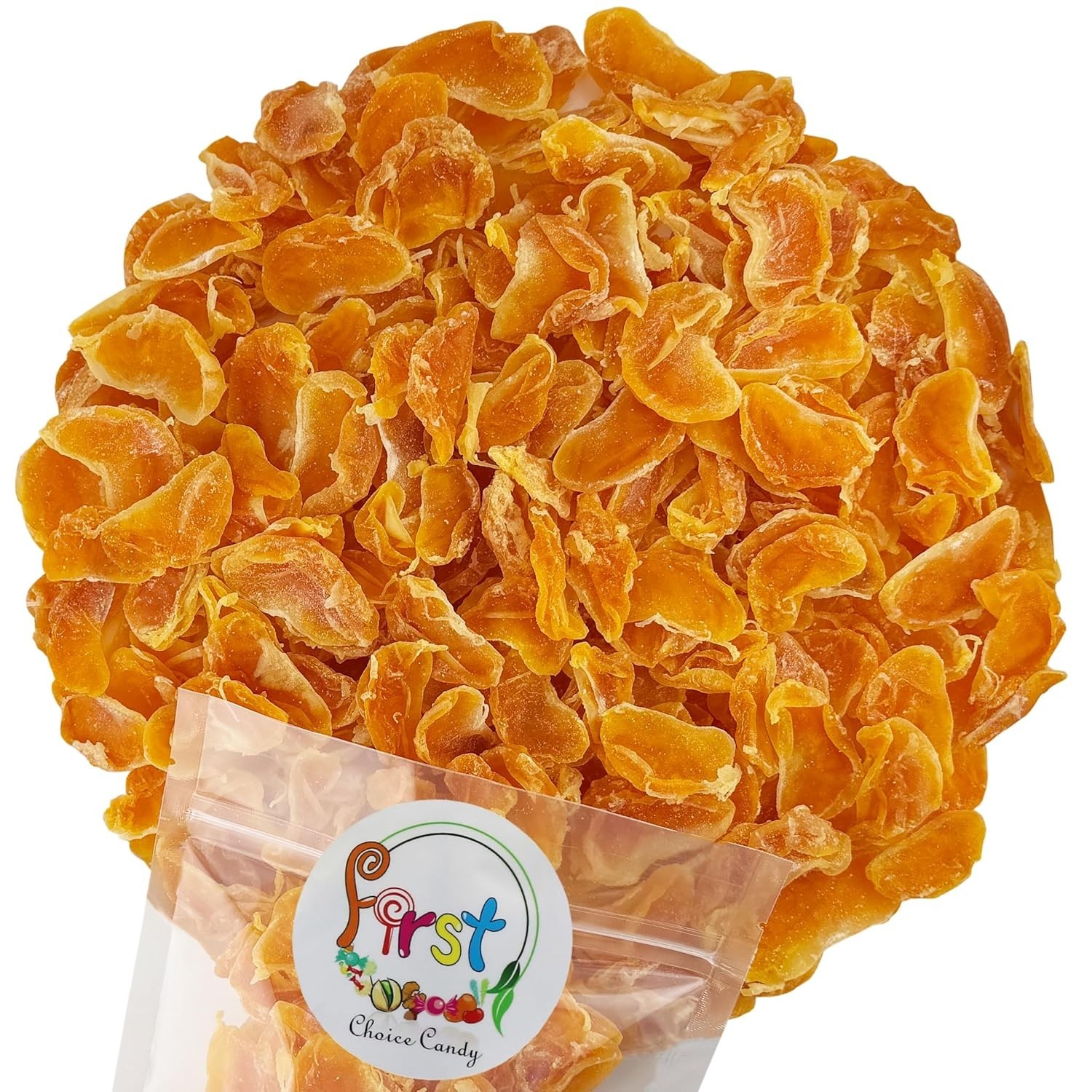 FirstChoiceCandy Dried Mandarin Orange Slices, Sweetened Soft Chewy Citrus Fruit gallery