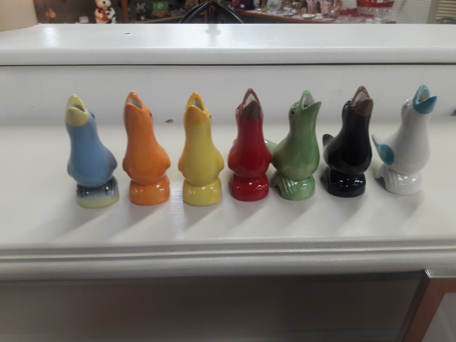 Ceramic Bird Pie Vent - Red, Green, Orange, Black, Blue, Yellow, or White gallery