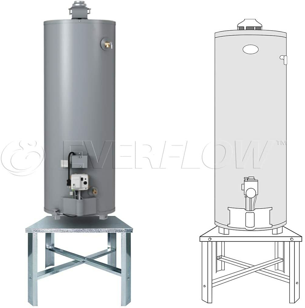 24"inx4"inx18"in Heavy Duty Water Heater Stand Galvanized Steel wall/Floor Mount gallery