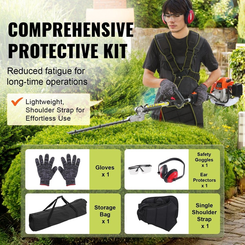 26CC 6-in-1 Gas Powered Multi Tool with Extension Pole for Versatile Use gallery