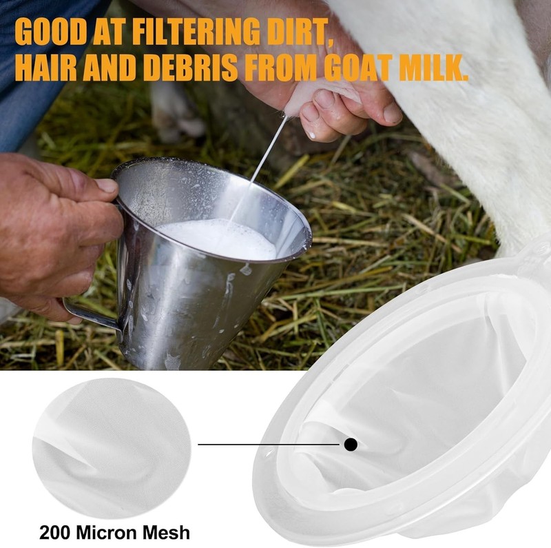 200 Mesh Strainer 5 Inch, 75 Micron Nylon Fine Filter for Cooking & Tea gallery