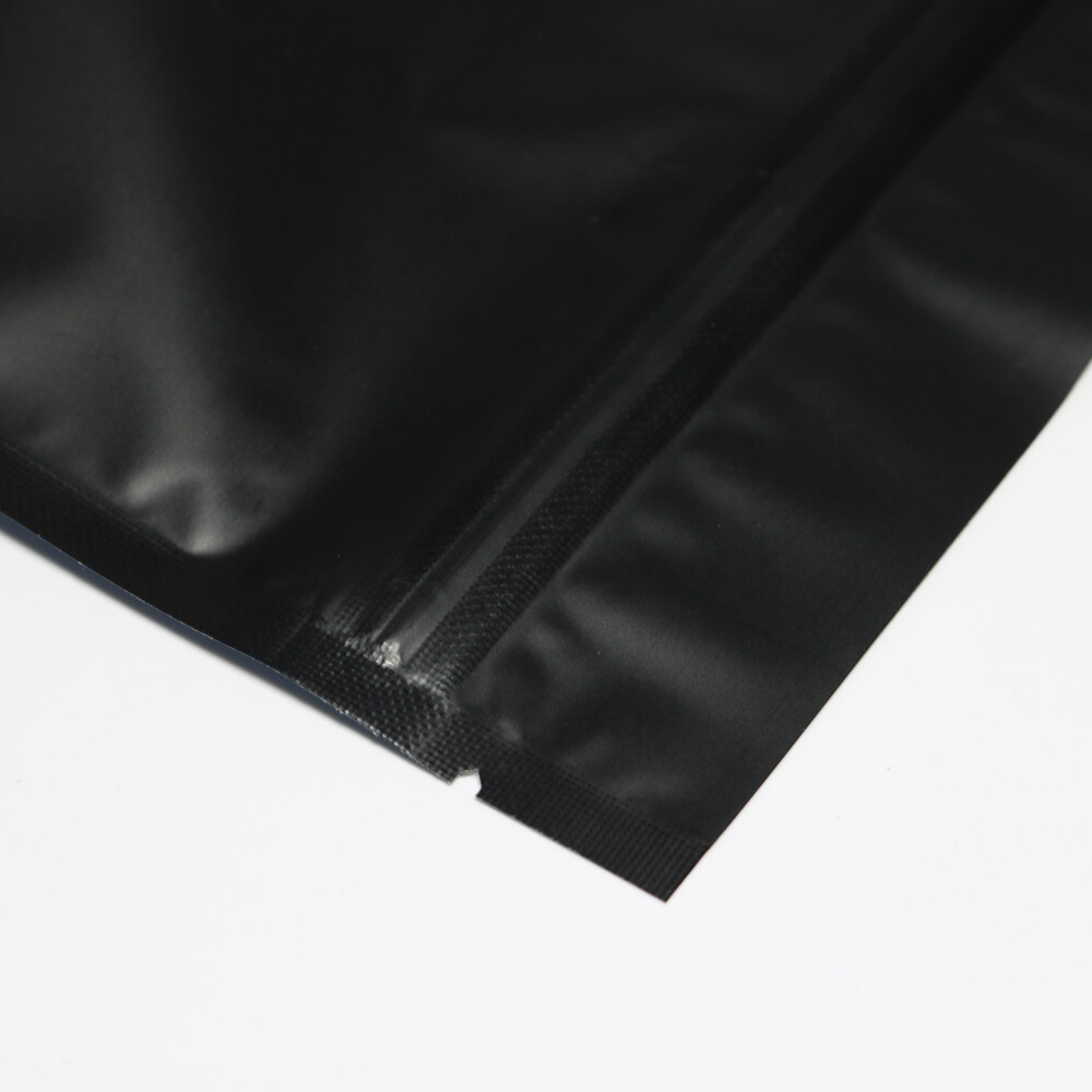Matte Black Barrier Resealable Standing Storage Bags Oz to 1/4 Pound Sizes gallery