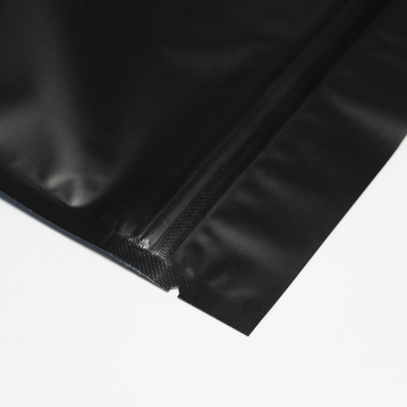 Matte Black Barrier Resealable Standing Storage Bags Oz to 1/4 Pound Sizes gallery