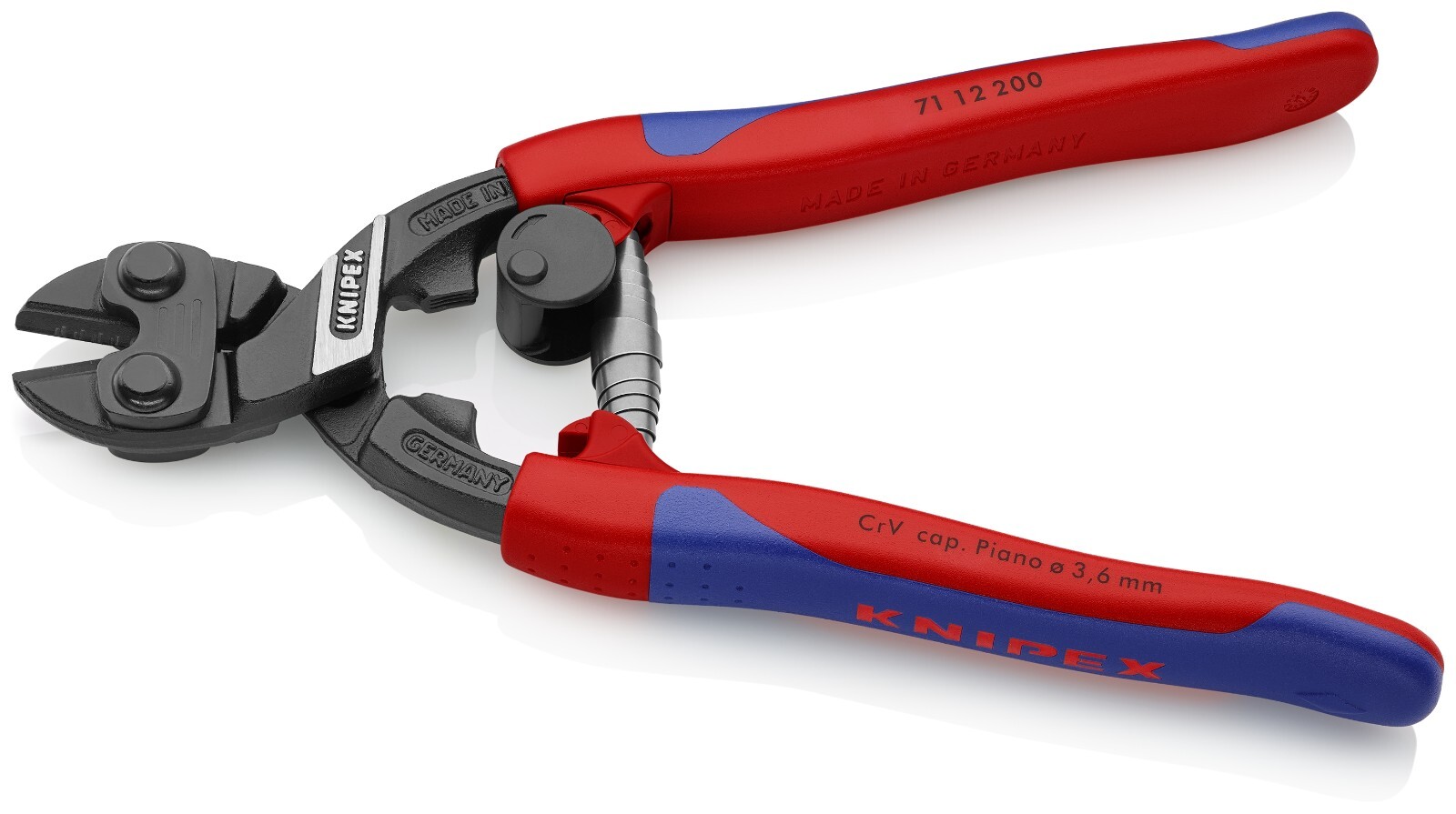 Knipex CoBalt® High Leverage Compact Bolt Cutters 8" 71 12 200 gallery