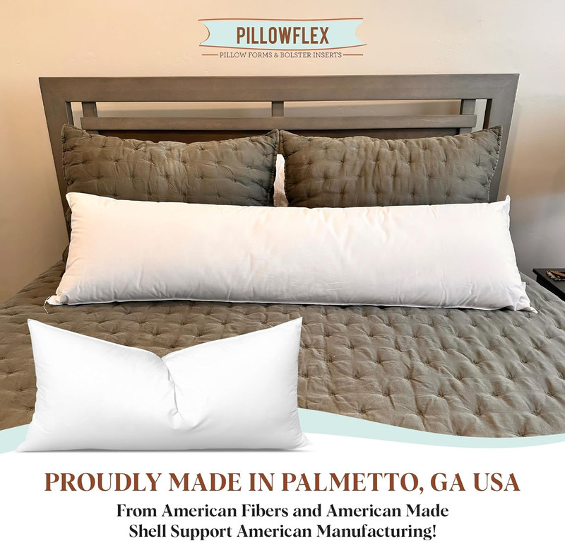 Pillowflex Synthetic down Pillow Insert - 20X30 down Alternative Pillow, Ultra S gallery
