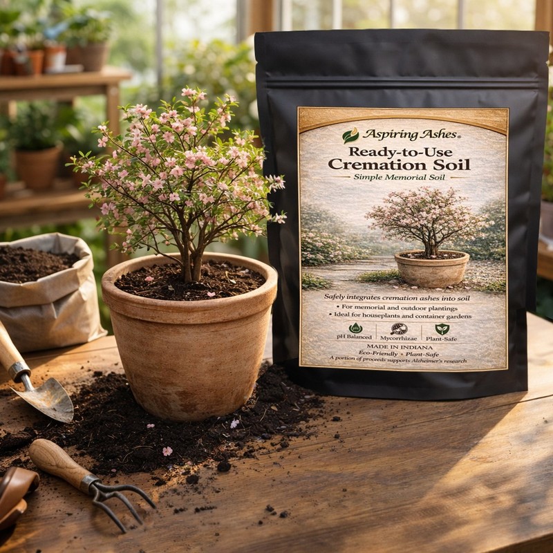 Soil Cremation Mixture for Cremation Ashes: Memorial Kit (Up to 4 Cups of Ashes) gallery