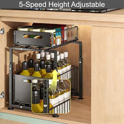 2-Tier Multi-Use Kitchen Under Sink Organizer - White - 1 Pack - Style A gallery