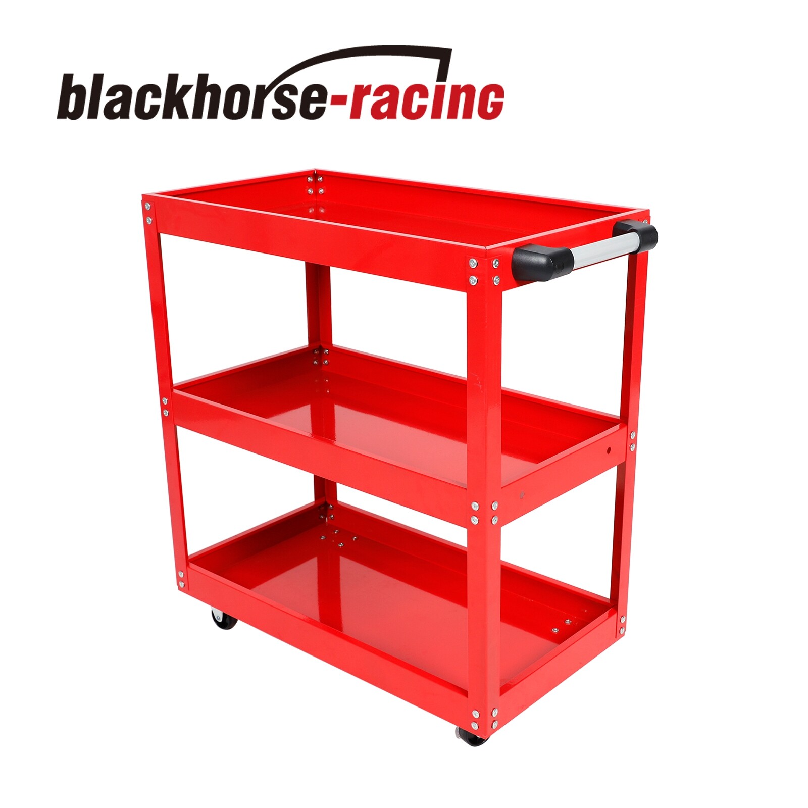 3 Tier Rolling Tool Cart Mechanic Tool Cart with Lockable Wheels 330LB Capacity gallery