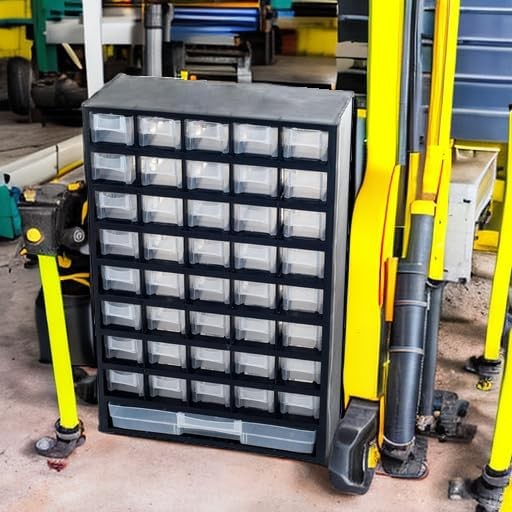 Storage Bin W/ Drawers 41-Drawer Plastic Tool Organizer Hardware/Craft Cabinet gallery
