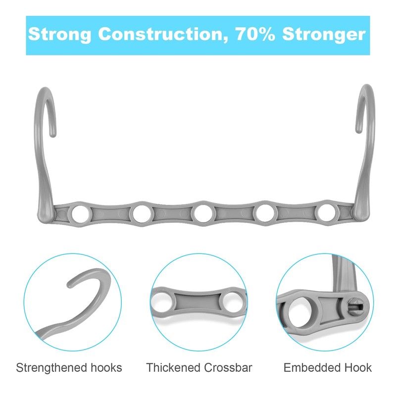 10 Pack Magic Hangers Space Saving Hangers Closet Space Saver Hanger Organizer gallery