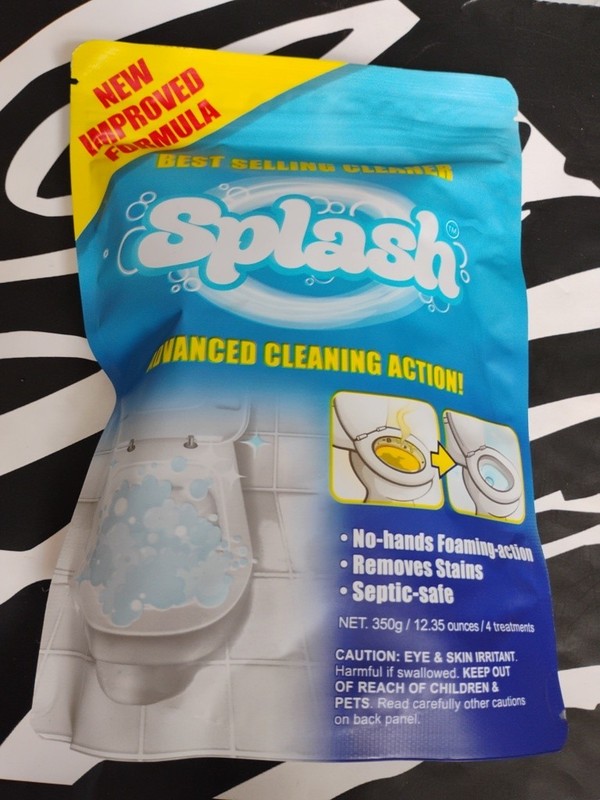 Splash 2 PACK Foaming Advanced Cleaner 350g 12.35oz Toilet Bowl Cleaning Powder gallery