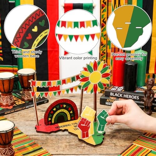 Juneteenth Decorations Wooden Centerpieces Honoring The Past Inspiring The gallery