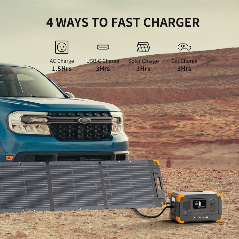 Refurbished PECRON Power Station E300LFP 288Wh Solar Generator For Home Back-up gallery