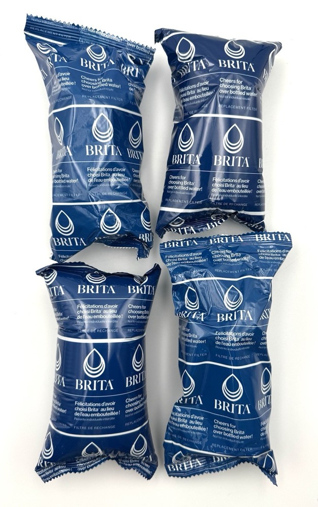 Brita Elite Replacement Water Filter for Pitchers & Dispensers - 4 Total -No Box