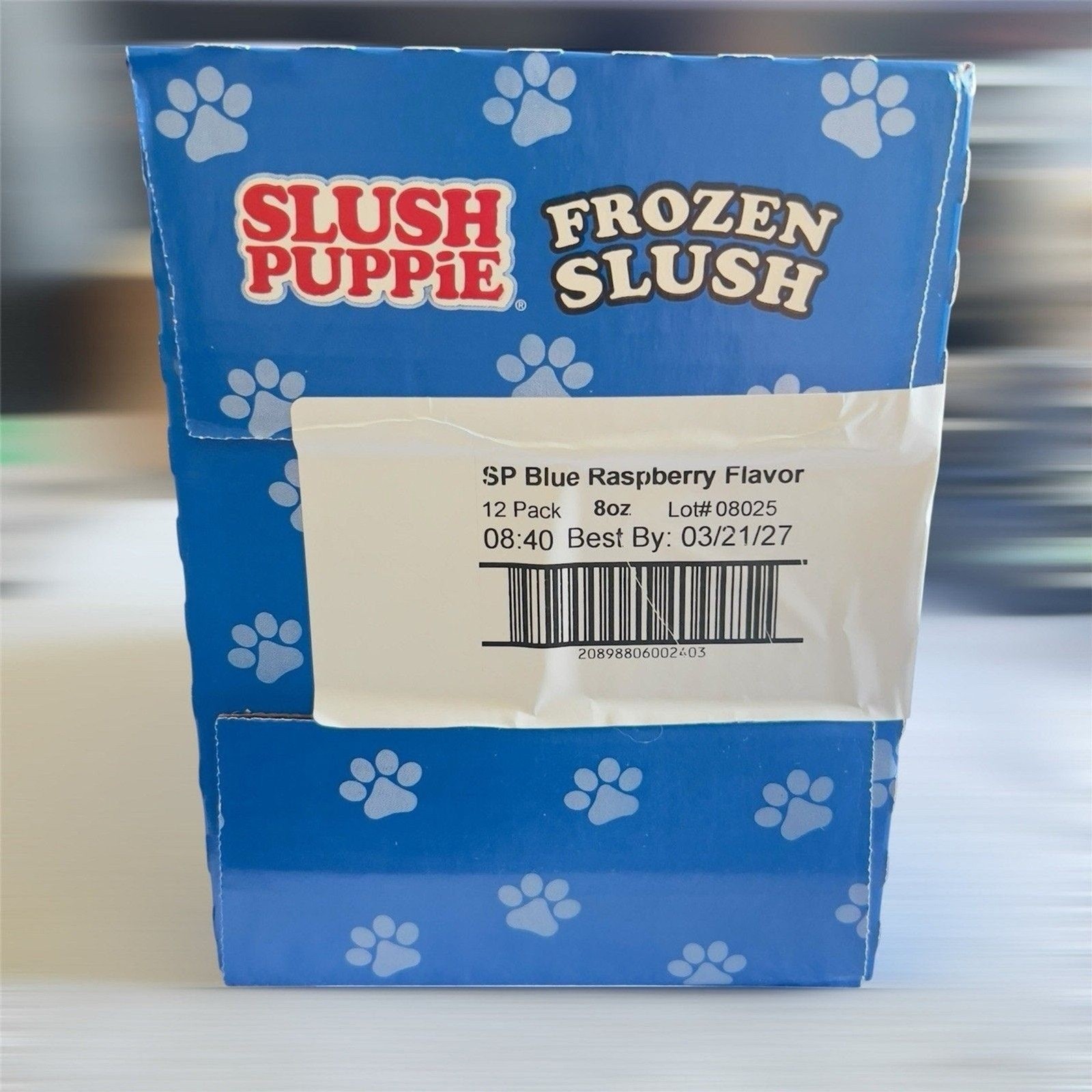 Slush Puppie Blue Raspberry Drink Pouches 12 Pack 8oz each Frozen Ice Beverage gallery