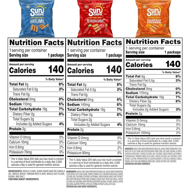 Sunchips Multigrain Chips Variety Pack, 40 Count gallery