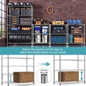 MZG Storage Shelves 5 Tier Wire Rack 1750 lbs gallery