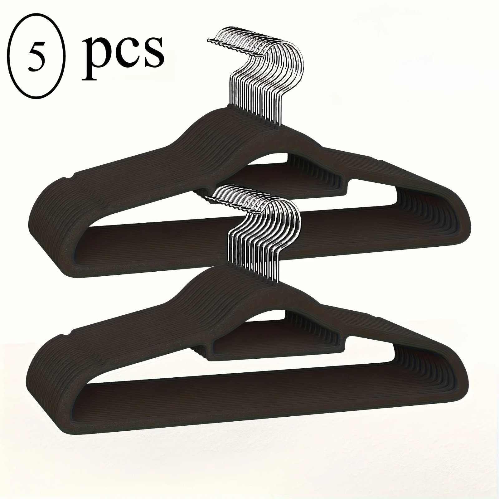 Hanger Central 25 Pack Black Plastic Pants Hangers with Extra Long Clips 12 inch gallery