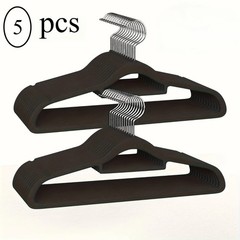 Hanger Central 25 Pack Black Plastic Pants Hangers with Extra Long Clips 12 inch