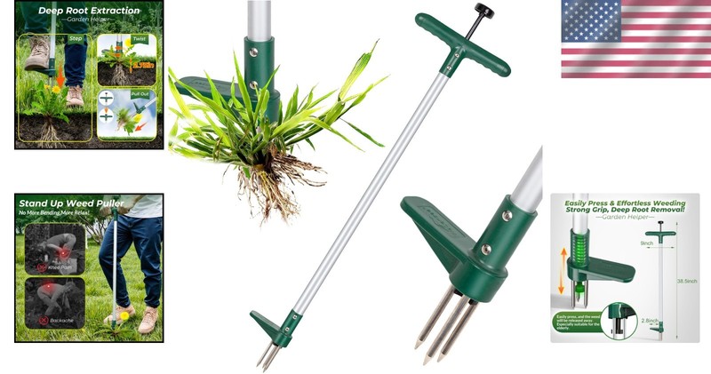 Dandelion Root Pulling Tool, Standup Weeder gallery