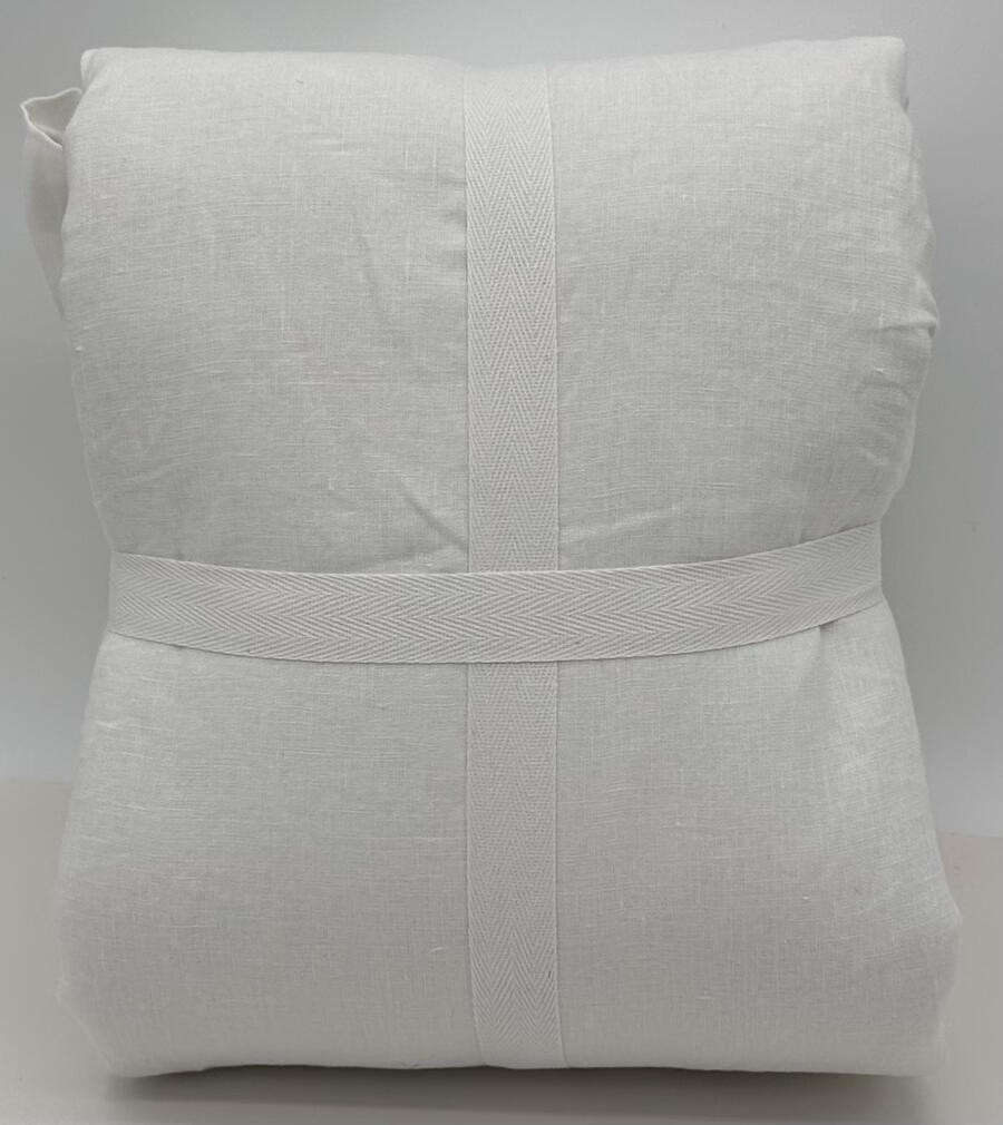 Pottery Barn Belgian Flax Linen BLACKOUT Drape Curtain 100 x 84 White gallery