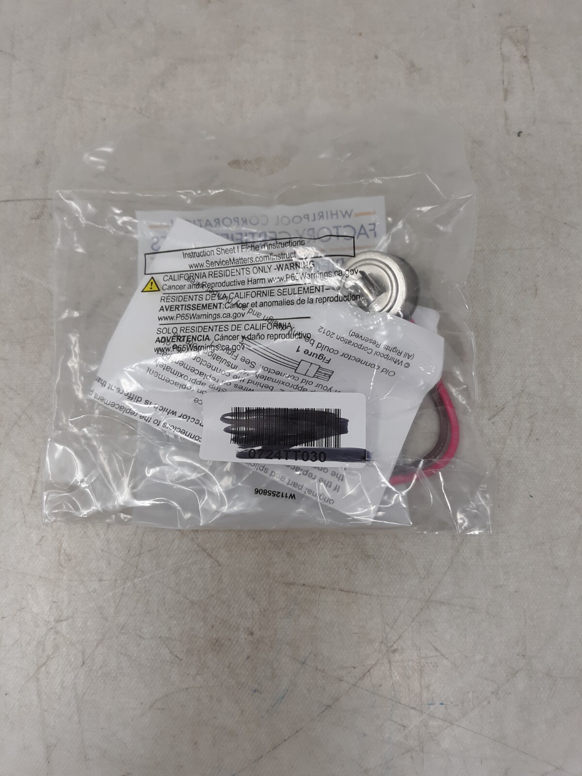 Whirlpool Kenmore Defrost Thermostat WP4387490 gallery