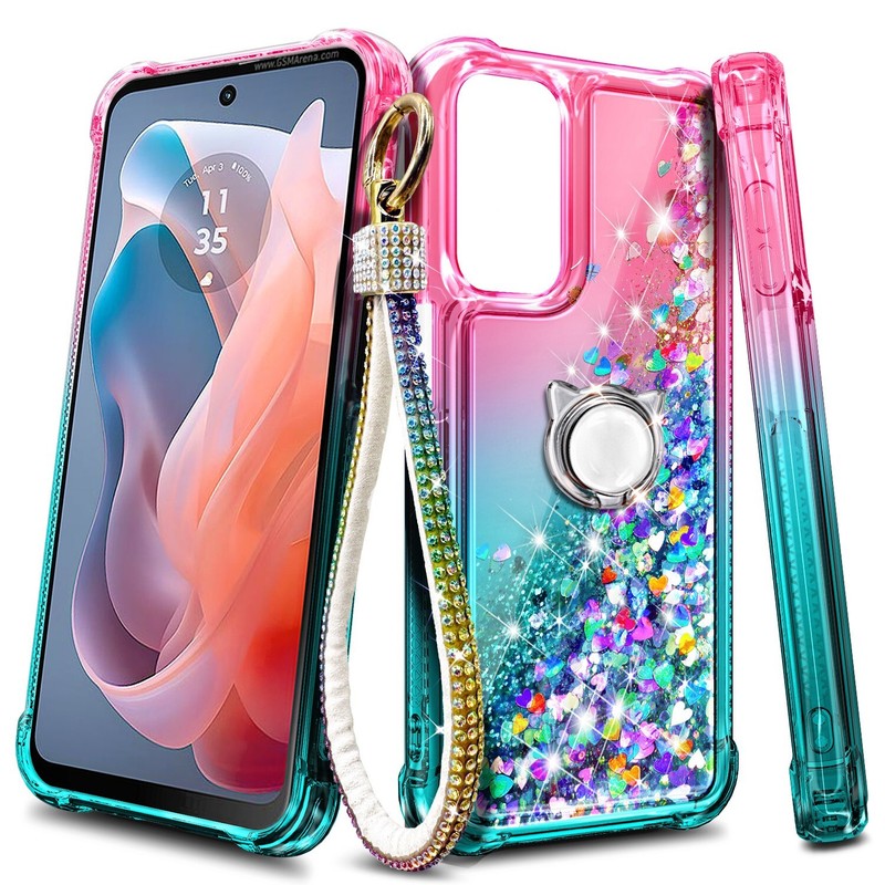 For Samsung Galaxy A26 5G Case Liquid Glitter Protector Cover + Luxury Lanyard