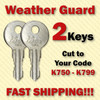 Weather Guard Truck & Toolbox Key / (2) TWO KEYS / Select your code K750 - K799 gallery