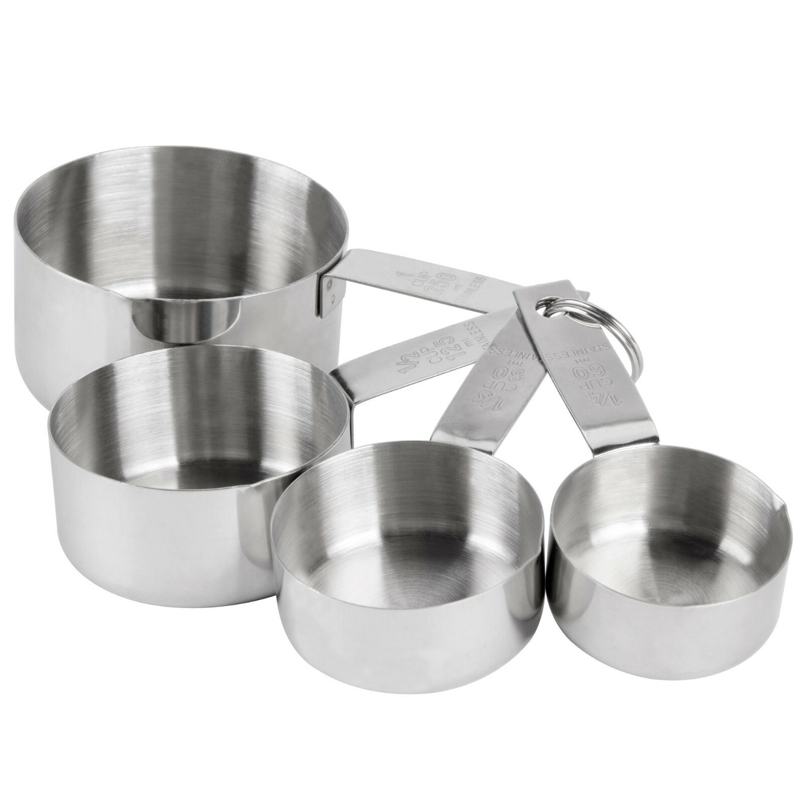 USA SELLER 8 PIECE MEASURING CUPS & SPOONS SET STAINLESS STEEL FREE SHIP USA gallery