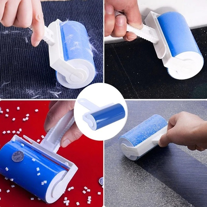 Sticky Lint Roller Washable Reusable Hair Remover Portable For Pets Clothes USA gallery