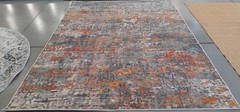 GREY / ORANGE 8′-0″ x 10′-0″ Back Stain Rug, Reduced Price 1172789956 MAD460F-8