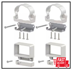 Veranda Traditional Railing Bracket Kit – White Vinyl, 4-Pack NEW