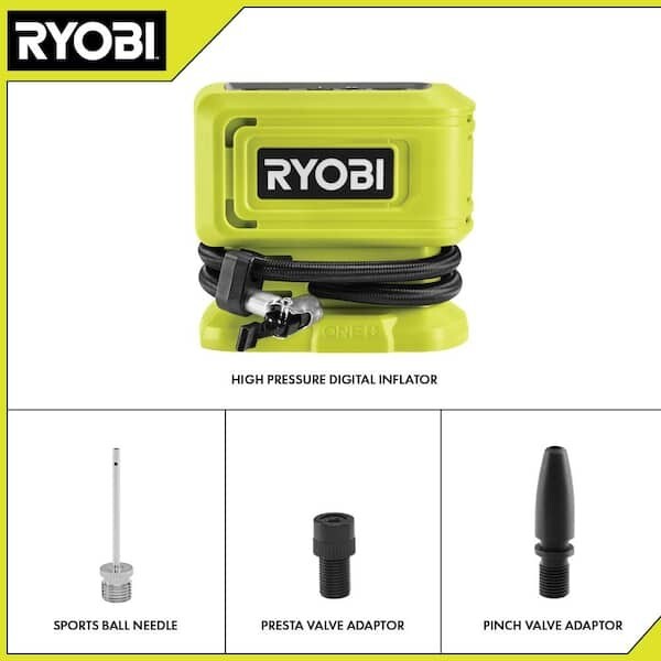 RYOBI 18V Cordless High Pressure Digital Inflator Air Compressor Tire Pump gallery