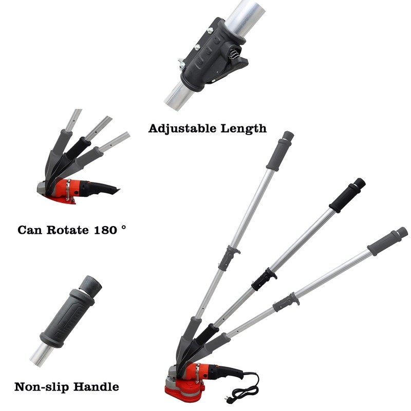 TECHTONGDA Portable Wall Floor Sander Three 3.9" Diamond Head Six Speed 220V gallery
