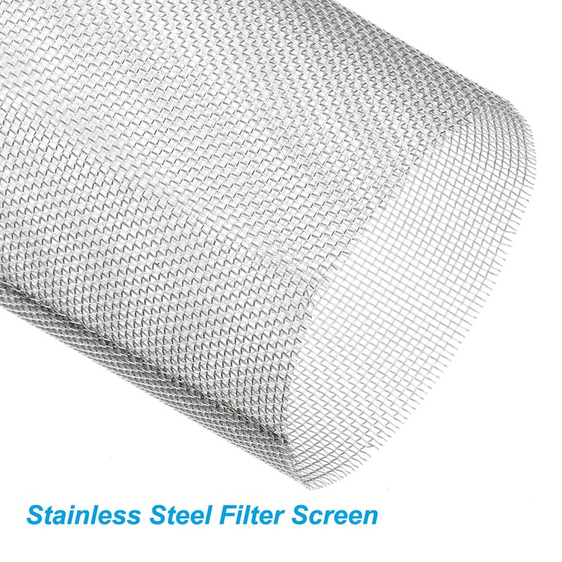 2 Pair 40 Mesh In Line Strainer Replacement Stainless Steel Filter Screen gallery