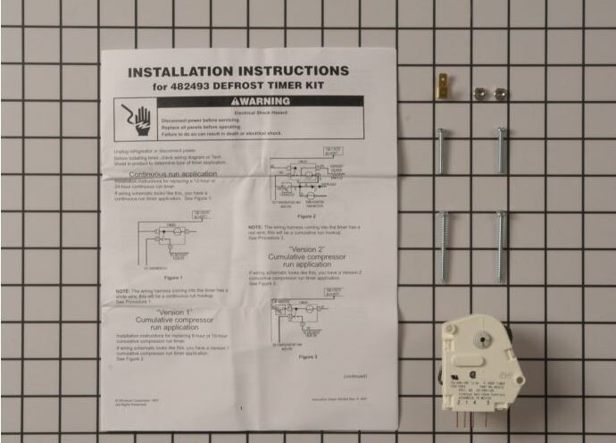 Whirlpool Kenmore W10822278 Defrost Timer 482493 WPW10822278 NEW OEM Y1 gallery