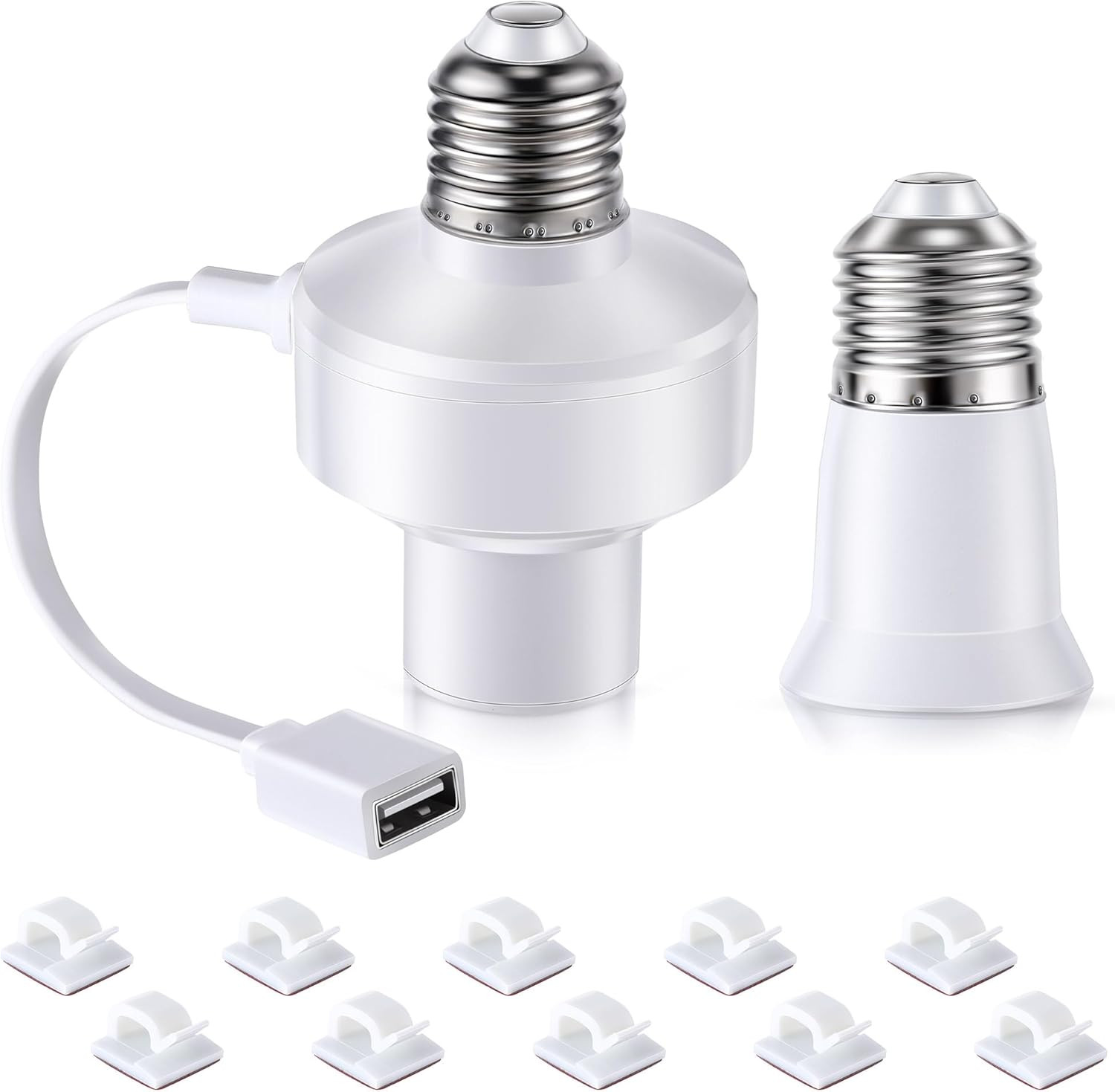 1 Pack E26 Light USB Socket Adapter, Lamp Socket Power Adapter 5V 1.5A, Light So gallery