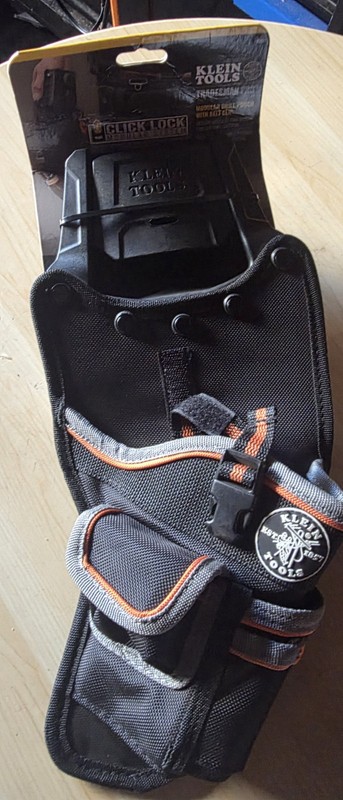 Klein Tools Click Lock Modular Tool Pouch Medium Black/Gray/Orange gallery