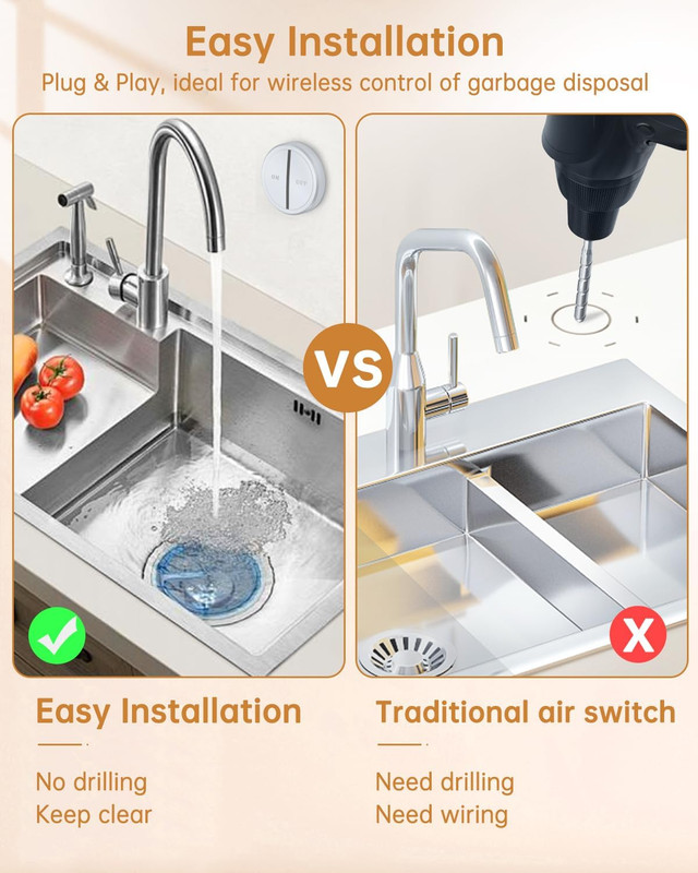 Garbage Disposal Wireless Switch Kit, Remote Control Outlet, Garbage Disposal Bu gallery