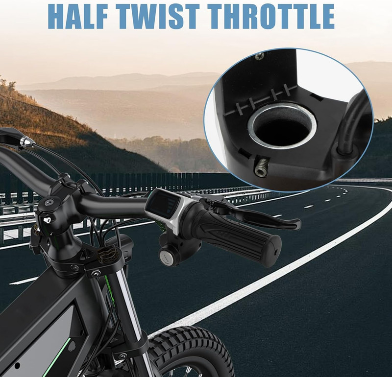 48V Half Twist Throttle - 22MM Half Twist Throttle 48V with LED Display & 2 Loc gallery