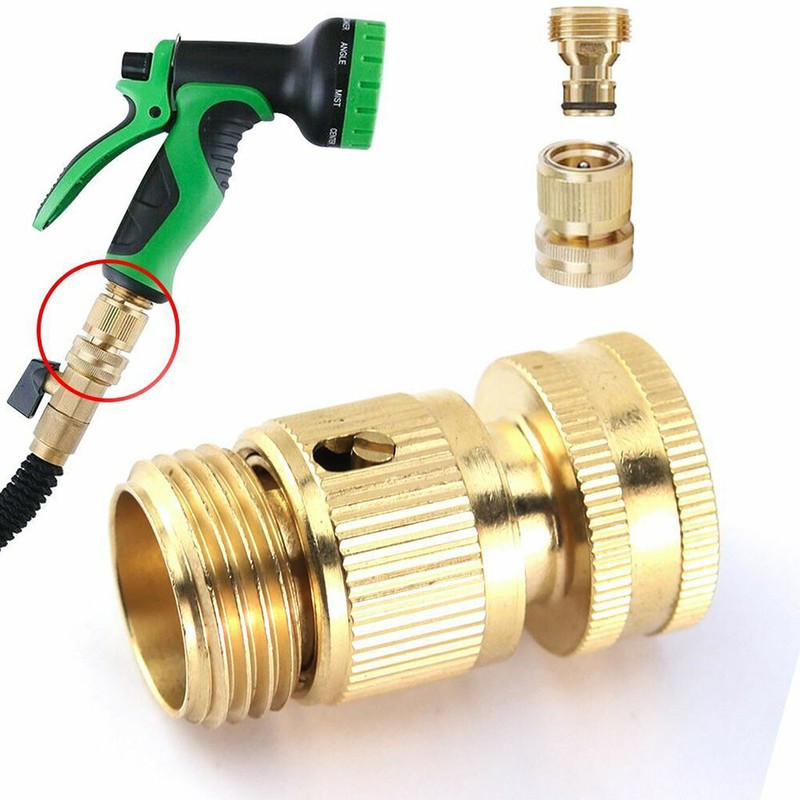 4 Pair 3/4" Garden Hose Quick Connect Water Hose Fit Brass Female Male Connector gallery