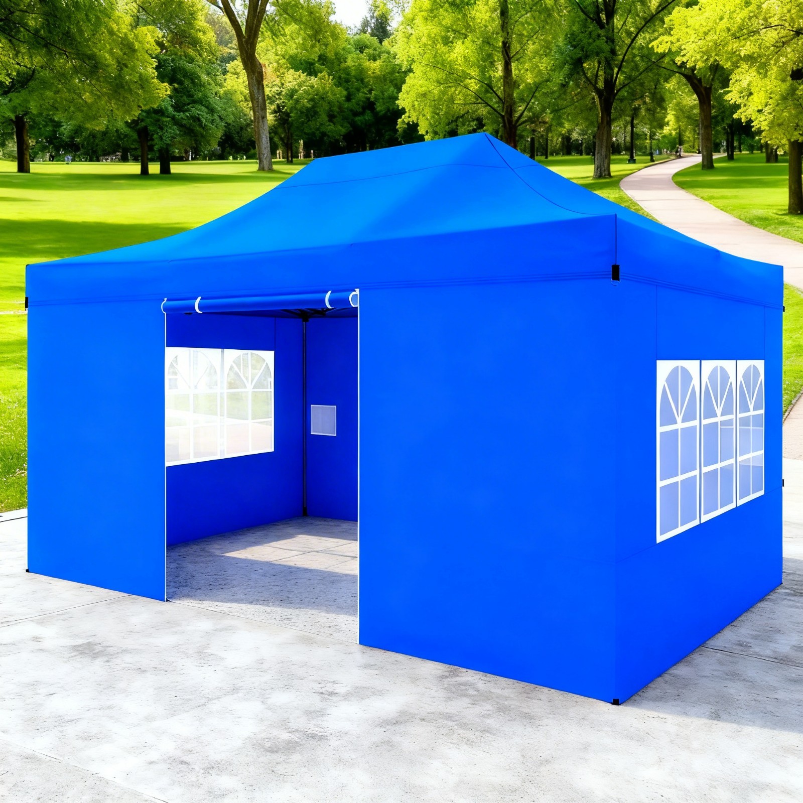 10x15 Heavy Duty Pop up Canopy Tent Commercial Instant Gazebo with 4 Sidewalls gallery