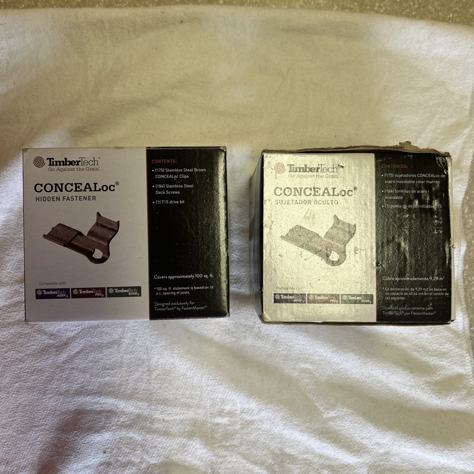 2 TimberTech CONCEALoc Deck Hidden Fasteners 1 New Box 1 Partial Box See Pics gallery