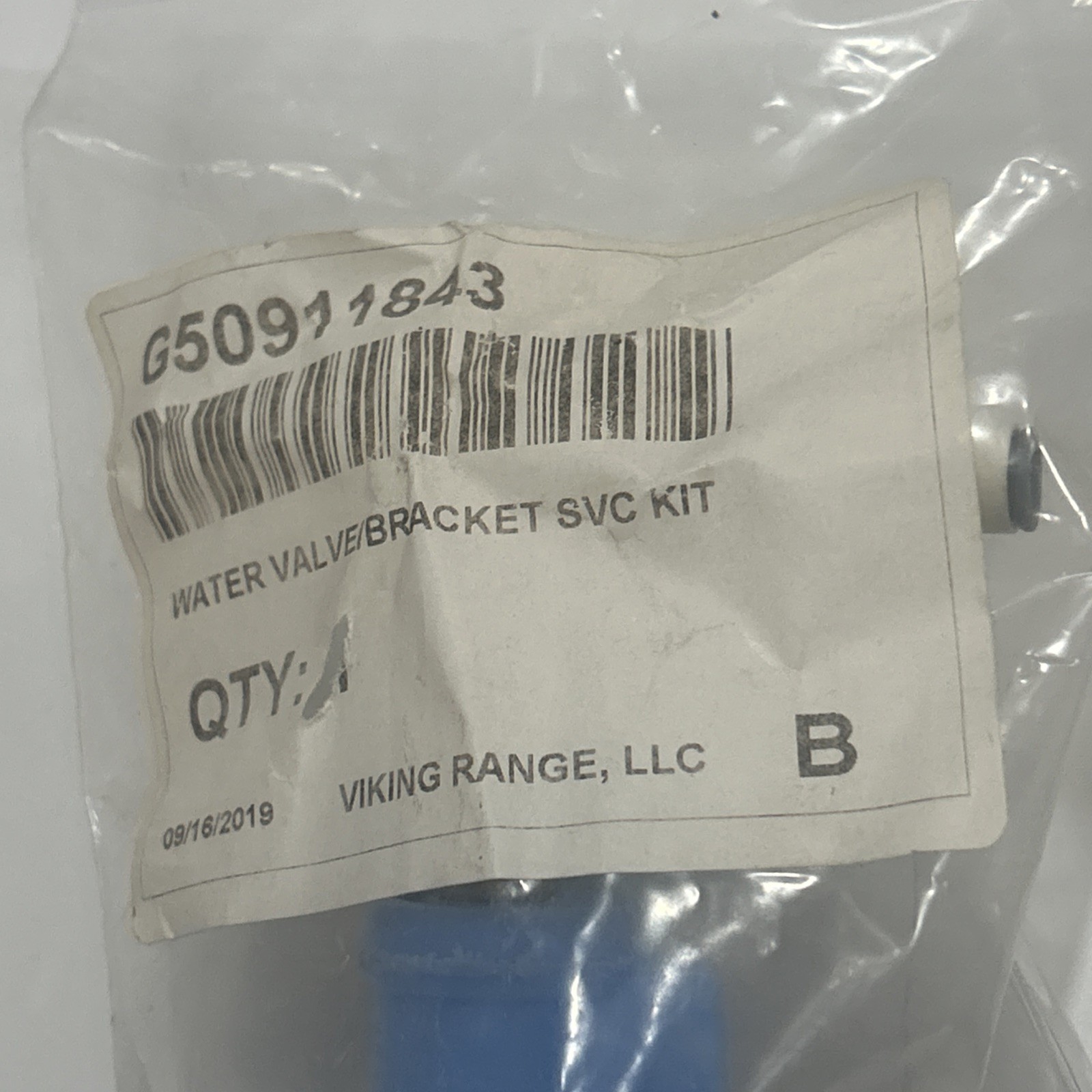 Viking Refrigerator Water Valve Service Kit G50911843 gallery