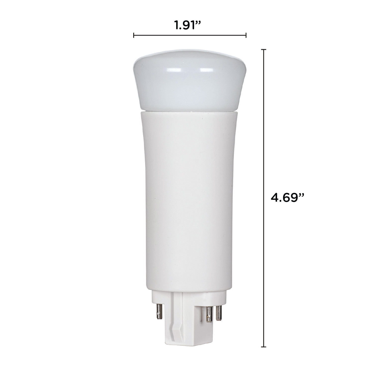 Satco S29860 LED CFL PL Replacement Bulb 9W G24q 4-Pin Frosted 4000K Cool White gallery