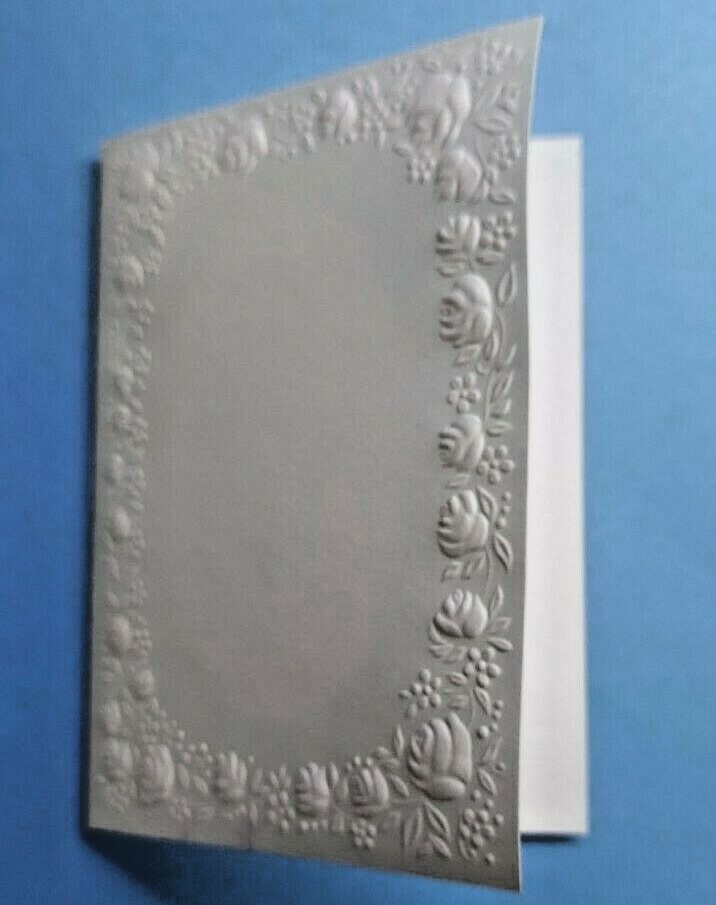 VINTAGE Sculpture Embossed Stationery Set Of 50 Sheets 7 3/8" wide x 5 1/8 high gallery