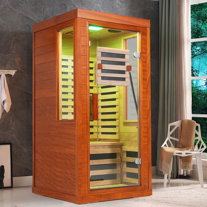 Infrared sauna with red light therapy for 1 person gallery