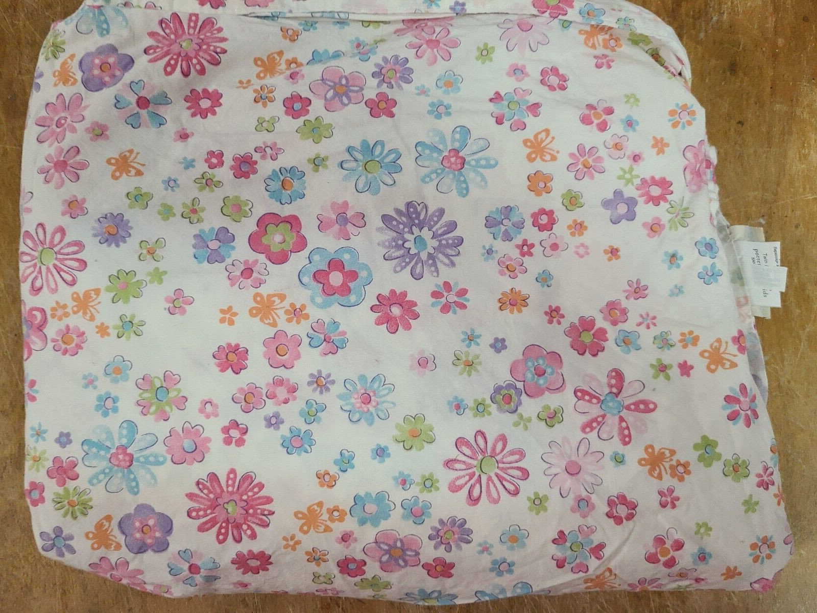 Pottery Barn Kids "Small Colorful Flowers" Twin Flat Sheet gallery