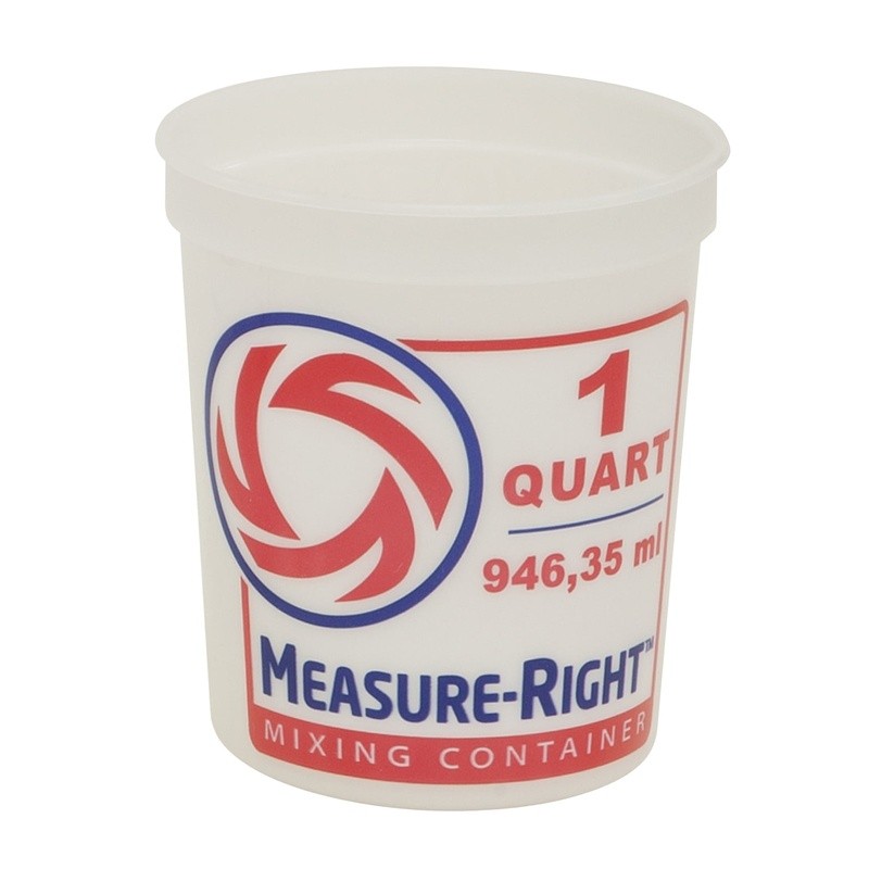 1 Quart Plastic Mixing Container BPA-Free Pre-marked Measuring Cup Easy Clean US gallery