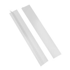 2 Pack Flexible Kitchen Stove Gap Covers, Silicone 21in&25in, White,25in